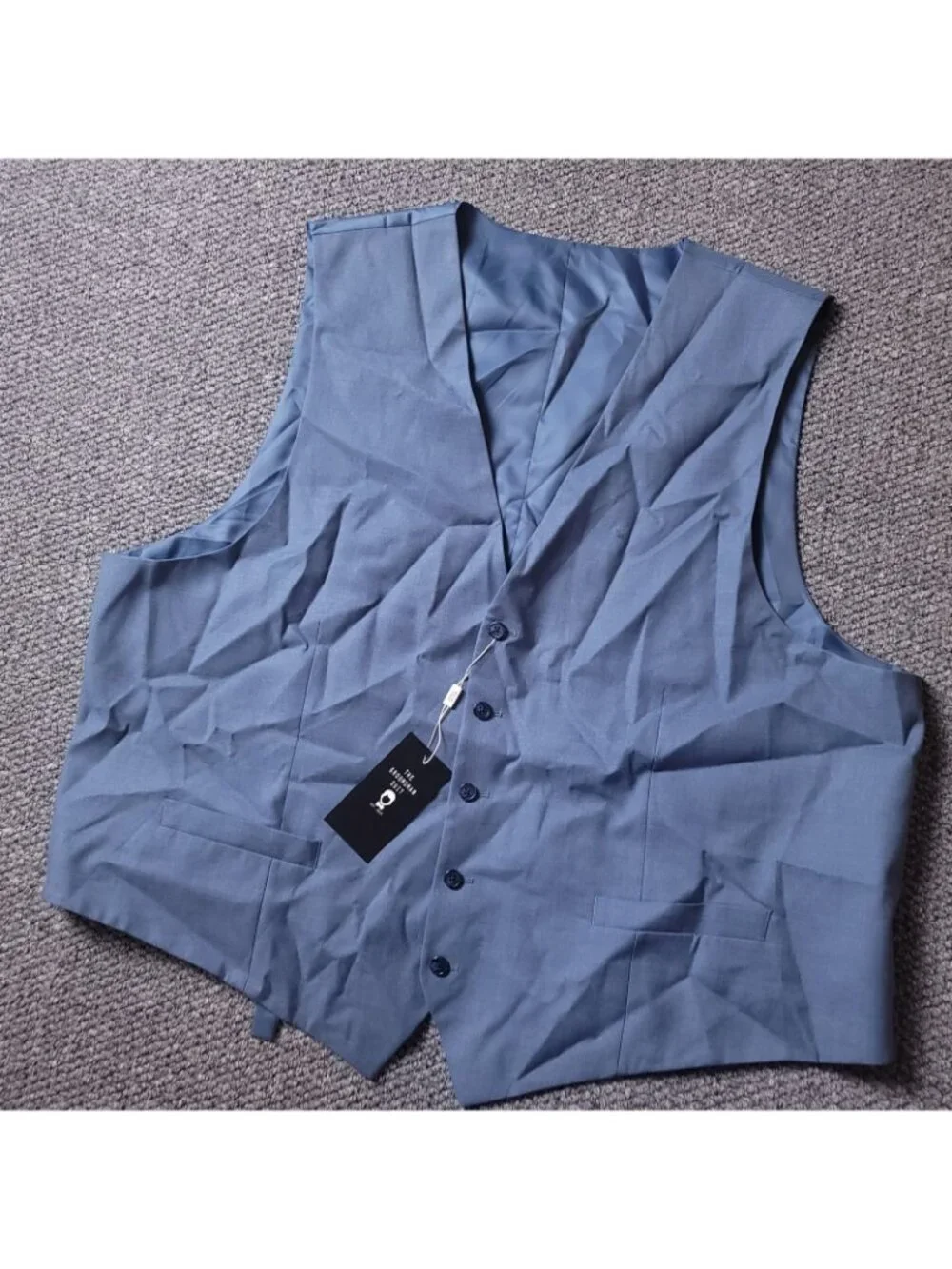 The Groomsman Suit Vest Mens 56 Light Blue Formal Supply Dress Wedding Shop